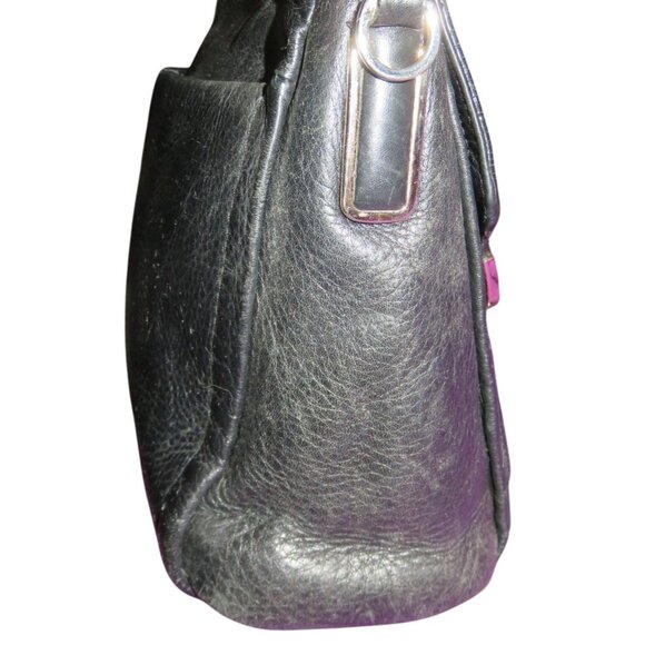 Coach 2013 Sadie Madison Black Leather Turnlock Flap Crossbody Bag 26624 - Picture 4 of 11